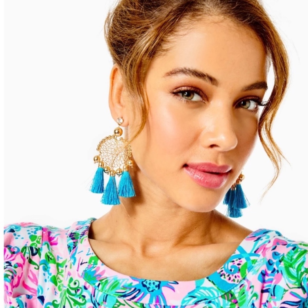 🌸NWT Lilly Pulitzer Sea Dreamer Tassel Earrings
